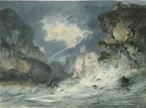Dunstanburgh: Dunstanburgh Castle, Northumberland, in a Thunderstorm