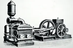 Edison: Duplex water works pumping engine powered by an