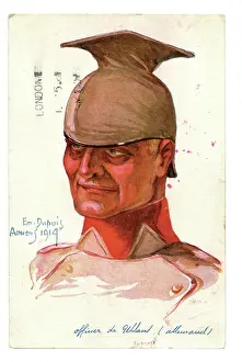 Poilus: A Dupuis head and shoulders of a German cavalryman