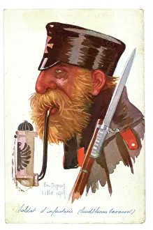 Poilus: A Dupuis head and shoulders of a German Territorial