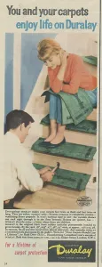 Underlay: duralay, advert, foam rubber underlay, carpet