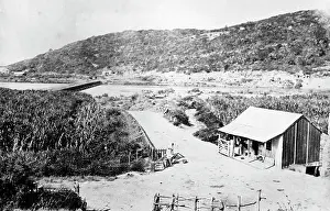 Umgeni: Durban - bridge over the Umgeni River in the 1870s