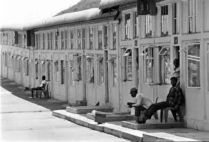 Extractive: Durban Rooderpoort Deep mine compound. Gauteng 1990