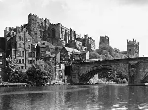 Framwellgate: DURHAM CASTLE FROM WEAR