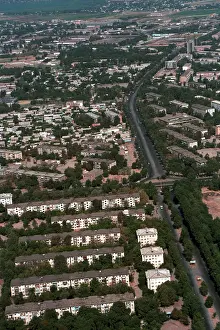 Dushanbe: Dushanbe from above, 1994