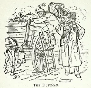 Dustman: Dustman collecting refuse