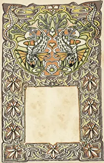Dutch art nouveau pattern - Fish