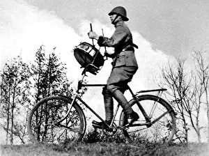 Bandsman: Dutch Bicycle-Mounted Bandsman 1937