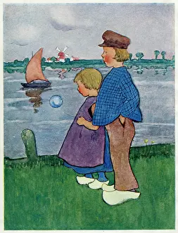 Folks: Dutch boy and girl -- Double Dutch
