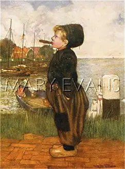 Underage: Dutch boy smoking cigar