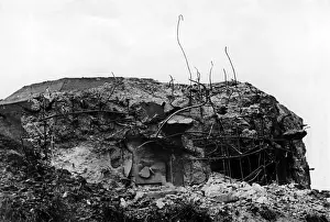 Meuse: Dutch bunker after the fight, 1940