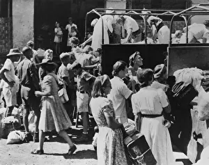 Insurrections: Dutch civilians after their release from an Indonesian