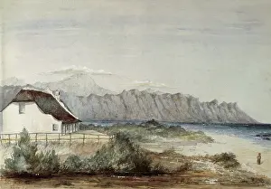 Iziko: Dutch House on the Beach-Front at the Strand, 1854
