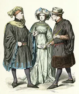 1470s: Two Dutch men and a woman