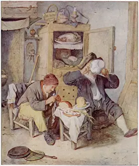 Homely: DUTCH PEASANTS EATING