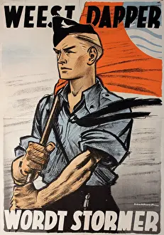 Stormtrooper: Dutch wartime poster -- Be Brave