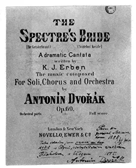 Spectre: Dvorak, Antonin, 8.9.1841 - 1.5.1904, Czech composer