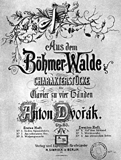 Walde: Dvorak, Antonin, 8.9.1841 - 1.5.1904, Czech composer