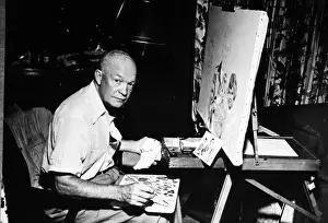 Gettys: Dwight D. Eisenhower painting at Getty's ?