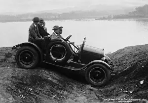 Dwight: Dwight Davis on a test drive in a jeep, 1926