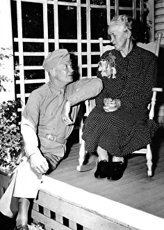 Abilene: Dwight Eisenhower at his mother's knee. ?