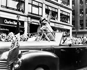 Ticker: Dwight Eisenhower - ticker tape parade - WW2 - NYC