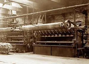 Dyeing: Dyeing cloth in a woollen mill in Bradford