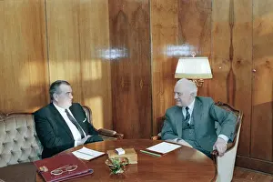 Negotiations: E. Shevardnadze and B. Hneupek