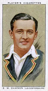 Leics: E W Dawson, Leicestershire County cricketer