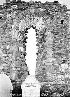 Underneath: E Window, Cathedral, Glendalough