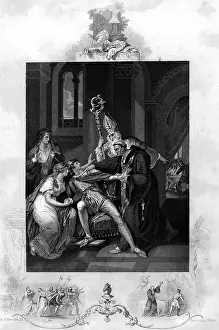 Dunstan: Eadwig rebuked by Dunstan and Odo