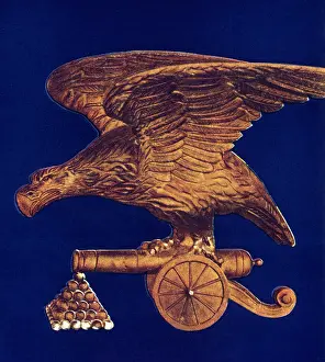Piled: Eagle on Cannon Statue