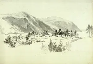 Faint: Eagle Cliff from Northeast Harbor