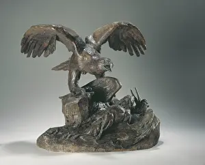 Barye: Eagle beside a dead heron