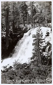 Tahoe: Eagle Falls above Emerald Bay, Lake Tahoe, California, USA