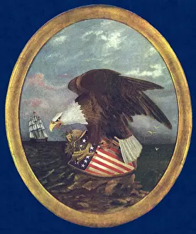 Tableau: Eagle on Shield