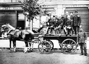 Horsed: Ealing Fire Brigade with horse-drawn appliance