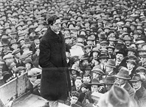 Abolition: Eamon de Valera at a rally, around 1920