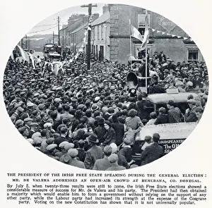 Buncrana: Eamon de Valera speech during General Election 1937