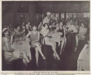 Vanities: Earl Carroll serves dinner to his dancing girls in a restaur