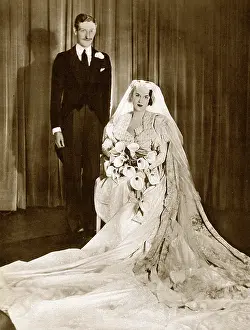 Marriages: The Earl & Countess of Shrewsbury & Talbot wedding, Yevonde