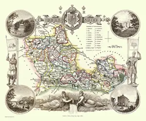 Moule: Early 19th Century map of Berkshire, England