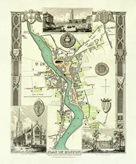 Moule: Early 19th Century map of Boston, England