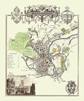 Moule: Early 19th Century map of the City of Bath