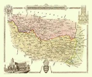 Moule: Early 19th Century map of the Environs of Bath and Bristol
