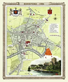 Roper: Early 19th Century map of Hereford, England