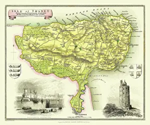 Thanet: Early 19th Century map of the Isle of Thanet