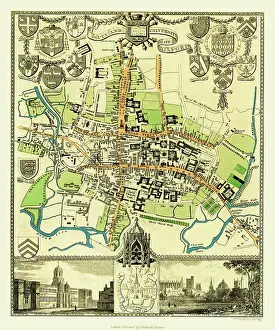 Moule: Early 19th Century map of Oxford