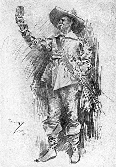 Glee: Early 20th century actor in the role of a Cavalier