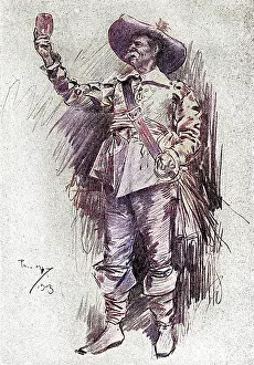 Glee: Early 20th century actor in the role of a Cavalier